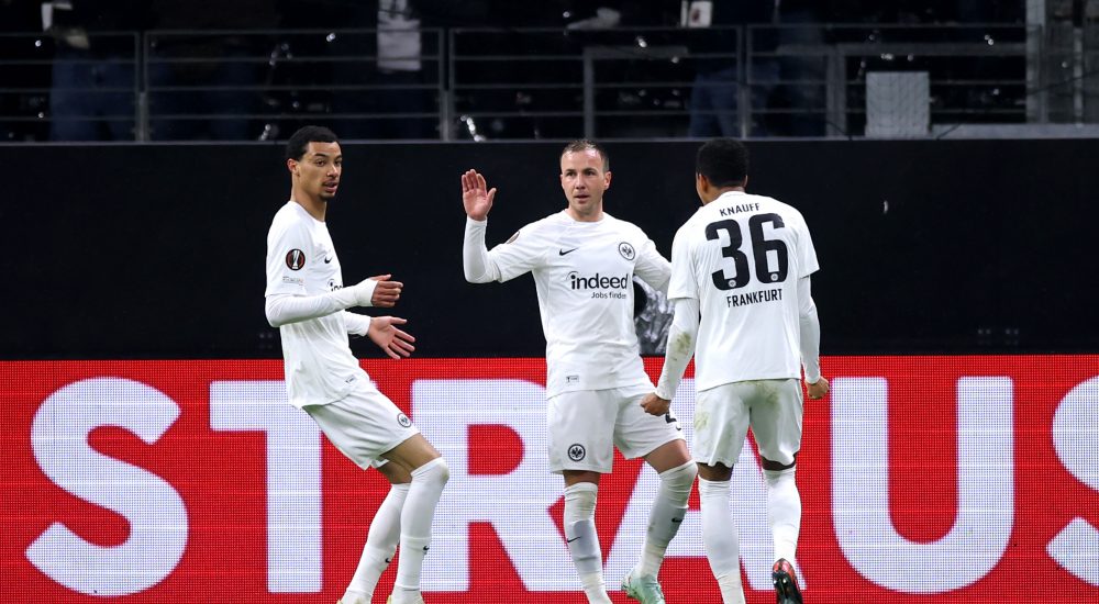 Eintracht Frankfurt: Götze-Doppelpack zum Viertelfinale. Foto: Alex Grimm/Getty Images